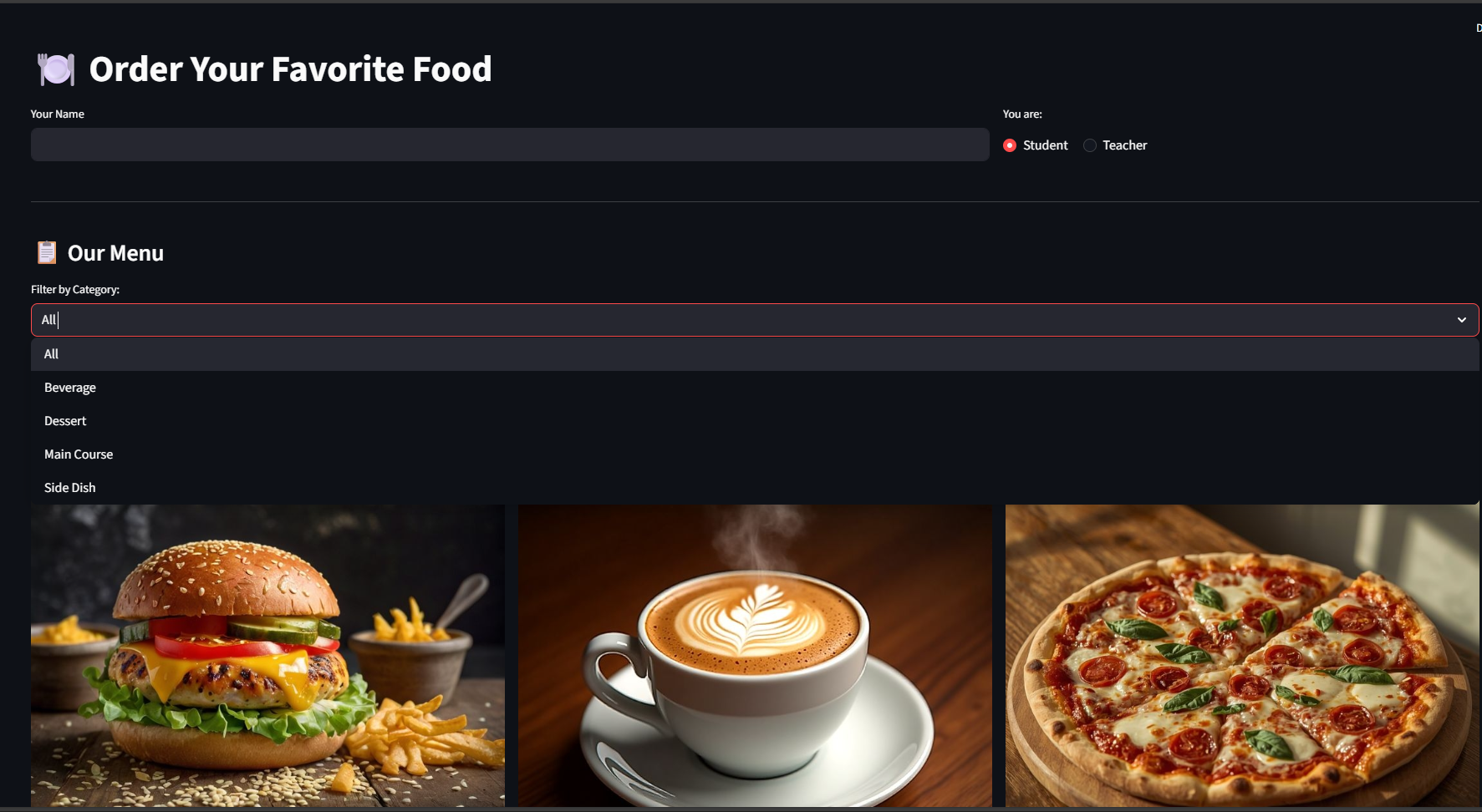 ByteBite Food Delivery Application