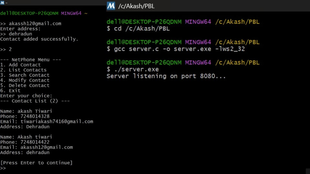 Contact Management System